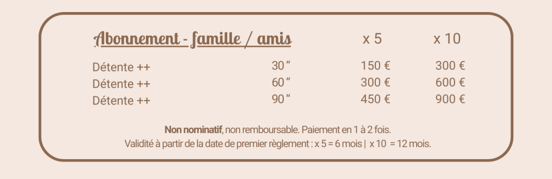 Le bien-être pour toute la famille et entre amis